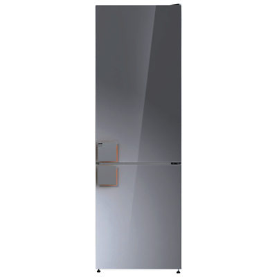 Gorenje by Starck NRK612ST Freestanding Fridge Freezer, A++ Energy Rating, 60cm Wide, Reflective Grey